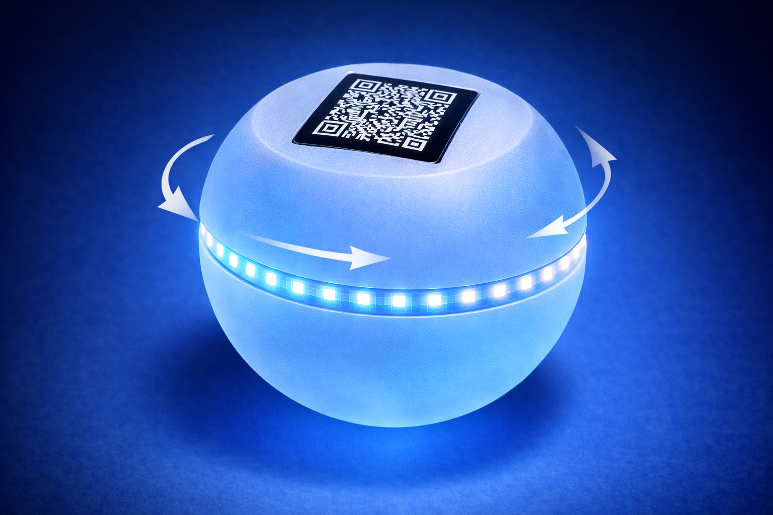 Infinity Orb — two rotating hemispheres