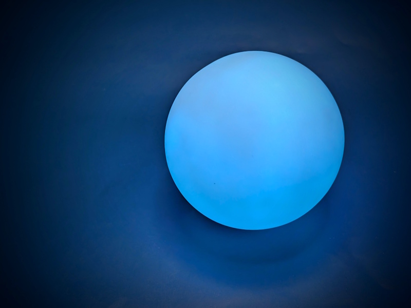 Infinity Orb — two rotating hemispheres